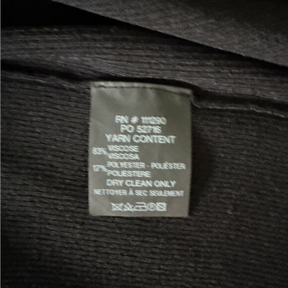 Derek Lam Asymmetrical Black Ribbed Top size Small - Picture 5 of 7